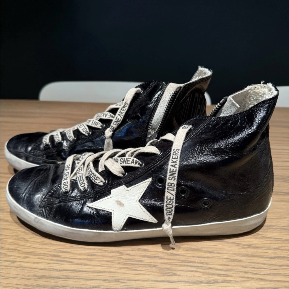 Golden Goose Franzy Mid Rise black sneaker size 39
